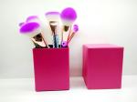 Plastic Brush Sets Colorful Mermaid Brush With Makeup Brush Holder