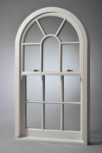 Wholesale Hollow Glass Arch 4500pa 1.8mm White Casement Window from china suppliers