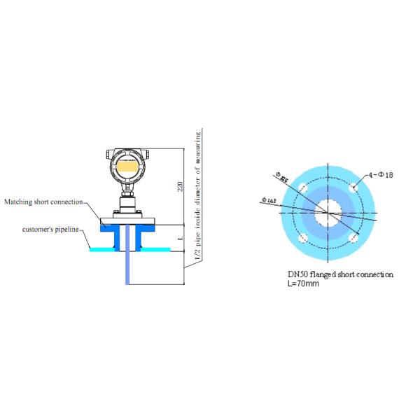 Target flowmeter flow meter MT100T series