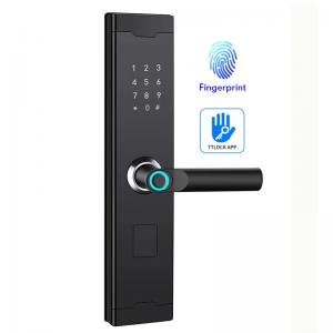 China USB Charging Port Fingerprint Door Lock Home Keyless Door Lock With App TT Lock on sale