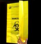 Hospital Biohazard Bag Medical Waste Garbage Bags Infections Linens Waste Bags,