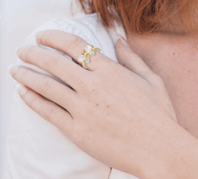 Fine Jewelry Multicolor Ethiopian Opal Butterfly Ring 18k Yellow Gold Over Sterling Silver