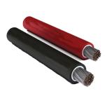 TUV Copper DC Cable For Solar PV , Rainproof Black Solar Cable