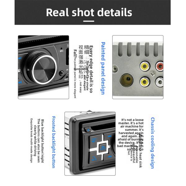 Creatall Single-Dash Dashboard Car for DVD Player for Bluetooth HD Music FM Radio MP3 USB Hands-Free Car Card Slot