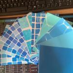 Blue Mosaic Vinyl Pool Liners For Above Ground Pools 25m Length