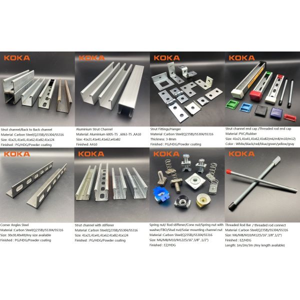 Building Material Pre Galvanized Metal Back to Back Strut Channel