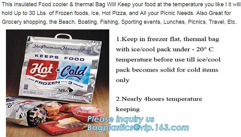 Manufacturer customized portable student instant bag aluminum foil thermal insulation small round food delivery cooler b