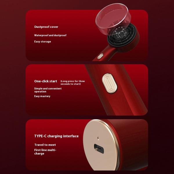 Electric Laser Hair Growth Comb Scalp Massager Oil Dispenser Massager IPX7 Waterproof