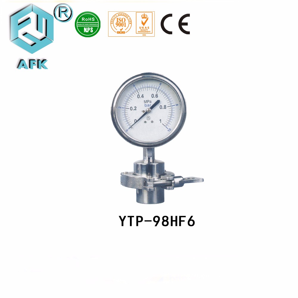 Sanitary Type PSI Stainless Steel Diaphragm Pressure Gauge