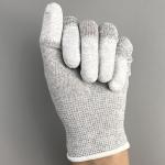 CE White Grey Lint Free 22.5cm ESD Antistatic Gloves