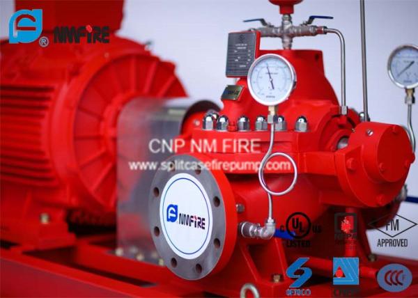 Ductile Cast Iron Electric Motor Driven Fire Pump For Highway Tunnels / Subway