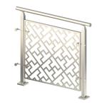 Custom Metal Decorative Railing SS Baluster Stainless Steel Plate Railing For