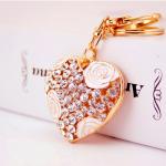 Perfume Bottle Key Chain Ornaments Diamond Studded Irregular Shape