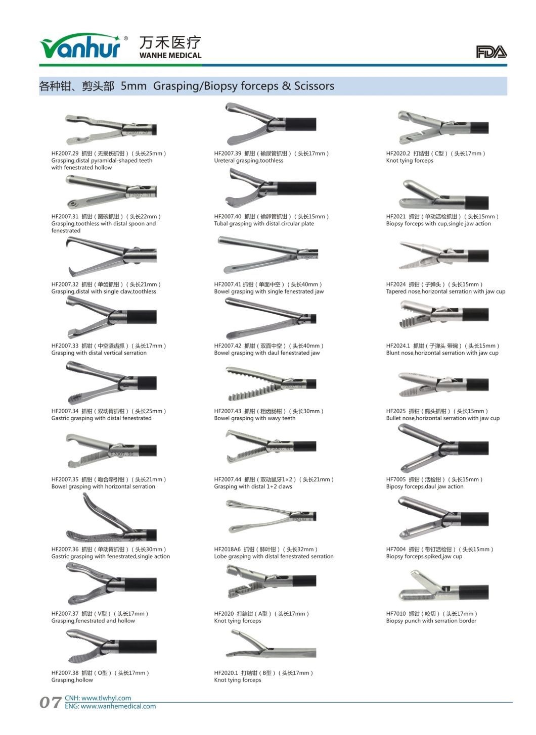 Vanhur Maryland Forceps of Laparoscopic Instruments