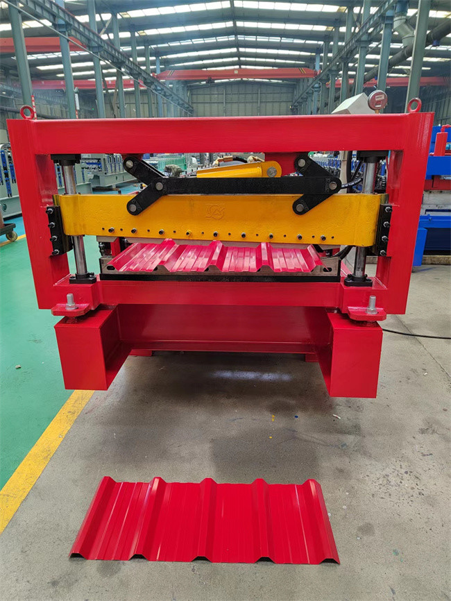 Galvalume trapezoidal sheet roll forming machine automatic rib roll forming machine