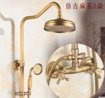Luxury Copper Antique Shower European Rain Shower Faucets