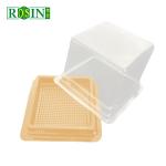 Square Single Plastic Hinged Cupcake Containers Disposable Food Grade