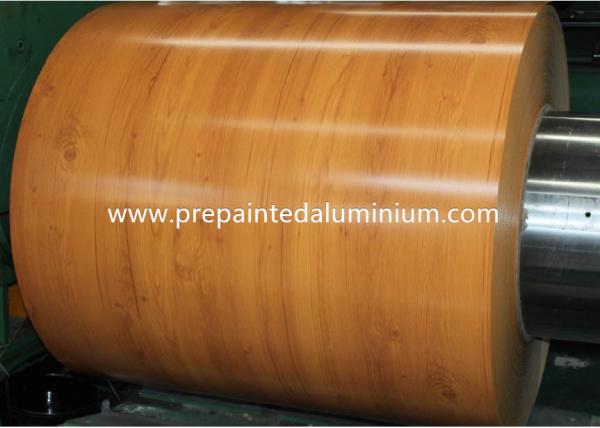 Alumium Alloy 3105 H24 Wooden Pattern PPAL Color Coated Aluminum Coil Pre
