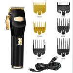 Professional USB Rechargeable Cordless Hair Trimmer 6500RPM High Power Motor