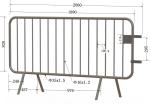 35mm tubing crowd control barriers