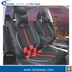 square grid high quality fiber leather silk floss insert car seat covers