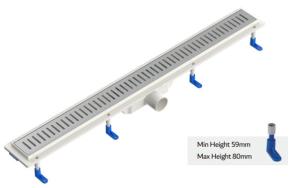 Wholesale Plastic 360 Degree Rotatable Shower Drains Adjustable Hight Bathroom Floor Drain from china suppliers