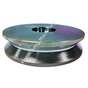 Wholesale Blue White Steel Roller Wheel Blue White Zinc Plating Custom Machined Parts ISO9001 from china suppliers