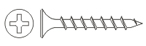 Black Phosphate Self Drilling Concrete Screws , Fine Thread Drywall Screw Bugle Head