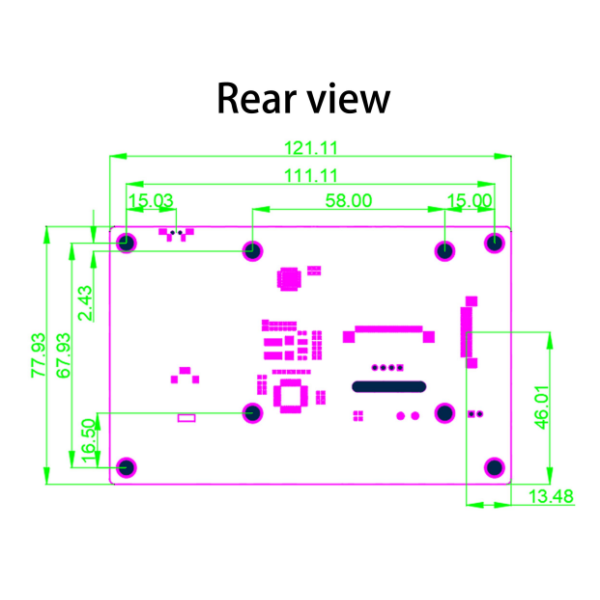 800x480 IPS TFT Screen 5 Inch Raspberry Pi Touch Display YQ84-5DSI