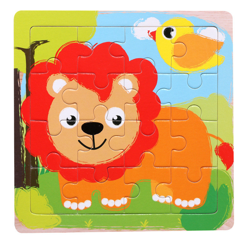 Plain Animal Custom Cardboard Jigsaw Puzzles Die Cut Paper Kids Educational