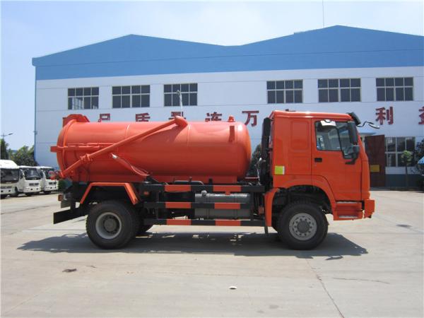 10m3 Tank Capacity Special Purpose Truck / Sewer Vacuum Truck 16000 Kg Rated