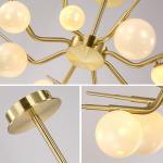 Wholesale Modern Gold Glass Ball Chandelier Pendant Light