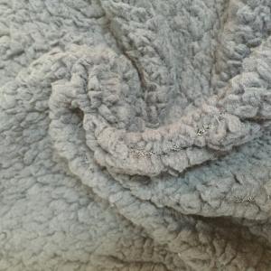 China Dyed Polyester Cloth Material Polyester Plush Sherpa With Custom Design on sale