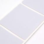 37x37mm Permanent Adhesive Label 2mil White Matte Polyimide Label For Metal