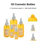 White Oil Cosmetic Bottle 150ml 200ml 300ml Gold Shoulder Perfume Oil Bottle
