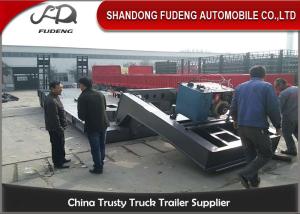 Wholesale Hydraulic Gooseneck lowboy Trailer , 80 Tons Detachable front loading Low Loader Trailer from china suppliers