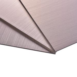 China Silver Gold Black Tea Brushed Aluminum Composite Panel Waterproof on sale