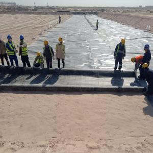 Wholesale 100% Virgin HDPE LLDPE 1mm 2mm HDPE Geomembrane Liner for Fish Pond Culture Landfill from china suppliers