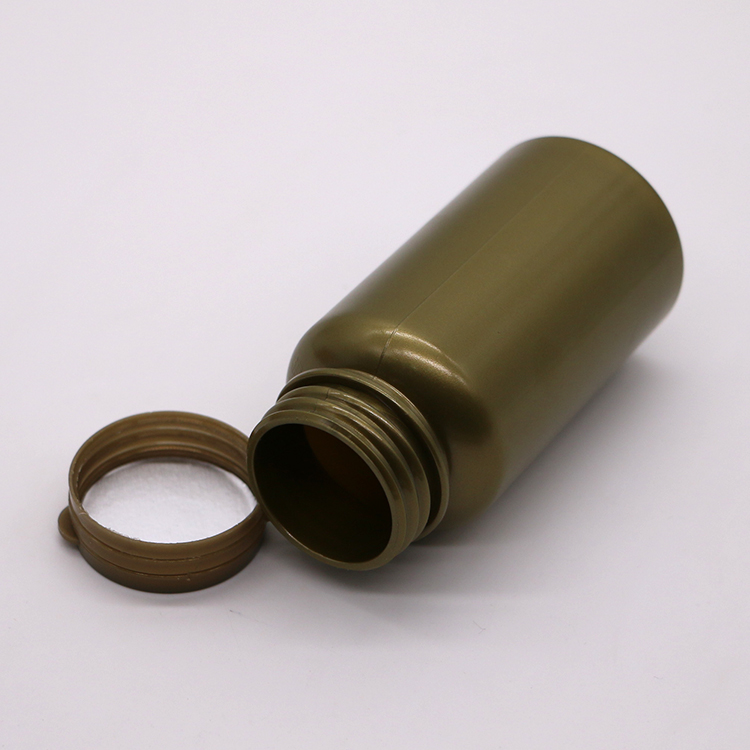 150ml PET Empty Plastic Solid Powder Medicine Chemical Bottles with Pull Ring Cap