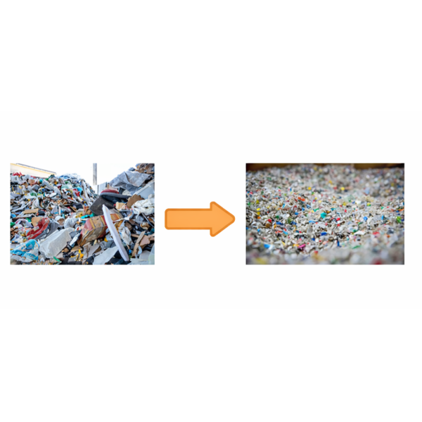 High Efficiency Low Energy Consumption Multifunctional Tracked Mobile Shredder for Waste Processing
