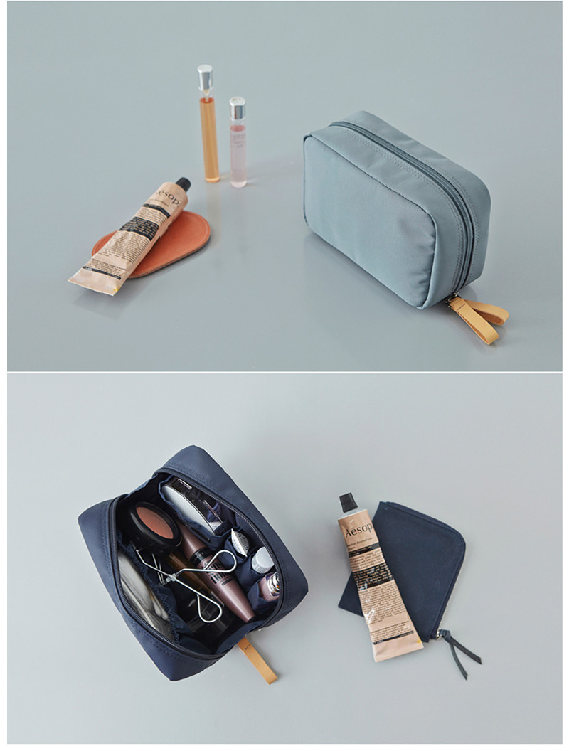 Solid Color Polyester Makeup Train Case For Women