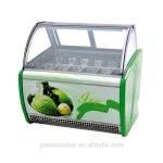 Electric Gelato Display Case , Single Temperature Commercial Display Freezer