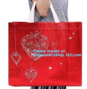 Wholesale Chinese suppliers custom printed shopping portable hand non woven bag with print logo, 100% biodegradable laminated non from china suppliers
