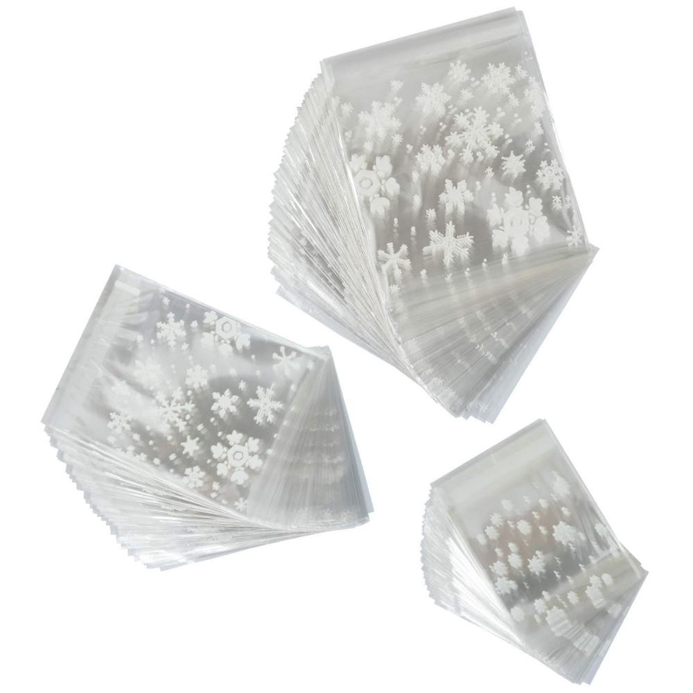 300 PIECES SELF-ADHESIVE PLASTIC CELLOPHANE TREAT BAGS FOR PACKAGING CANDY