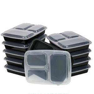 China Disposable 1000ml Microwave Safe Plastic Food Containers on sale