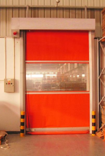 Self Repair Clean Room High Speed PVC Door 1.5mm Stainless Steel Rapid Shutter