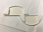 Install side cover of the toilet seat, PP material semi-circular side cover,