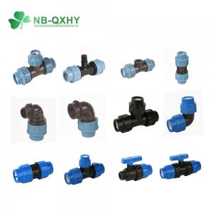 China Material PP Pipe Fitting with Round Head Code PP Compression Fittings Pn16 on sale