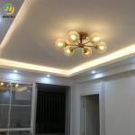 Nordic Style Iron Glass LED Ceiling Light For Home / Hotel