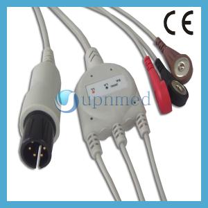 Wholesale Welch Allyn 6pin ECG Cable,with resistance from china suppliers